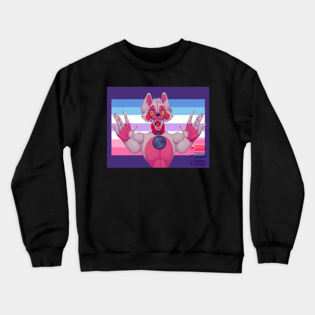 Funtime Foxy Pride Crewneck Sweatshirt by SlinkyCat